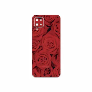 MAHOOT Red-Flower Cover Sticker for Samsung Galaxy A12 Nacho