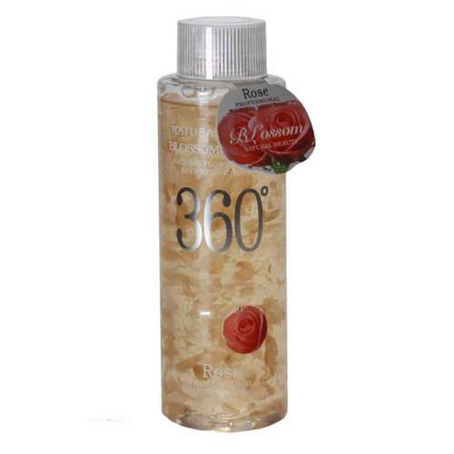 تونر پاک کننده آرایش صورت 360 مدل Rose حجم 300 میلی لیتر