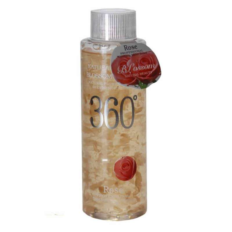تونر پاک کننده آرایش صورت 360 مدل Rose حجم 300 میلی لیتر