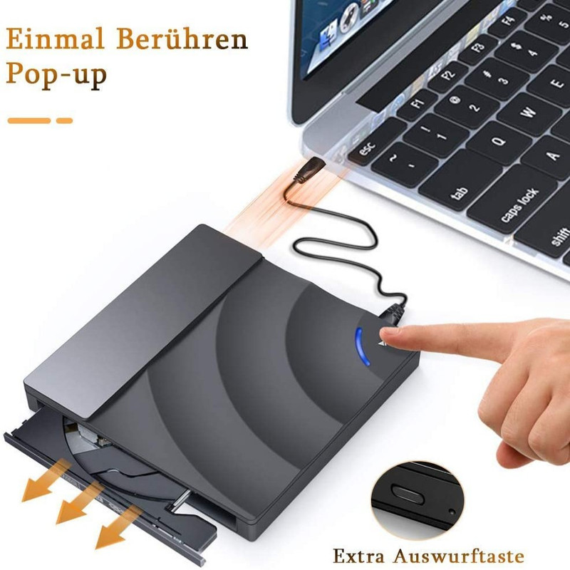 درایو DVD اکسترنال هایکرن مدل USB 3 touch Drive