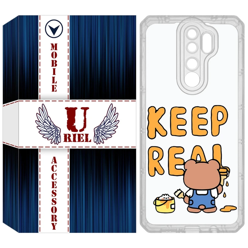 کاور یوریل مدل Clear کد 15 طرح خرس مناسب برای گوشی موبایل شیائومی Redmi Note 8 Pro