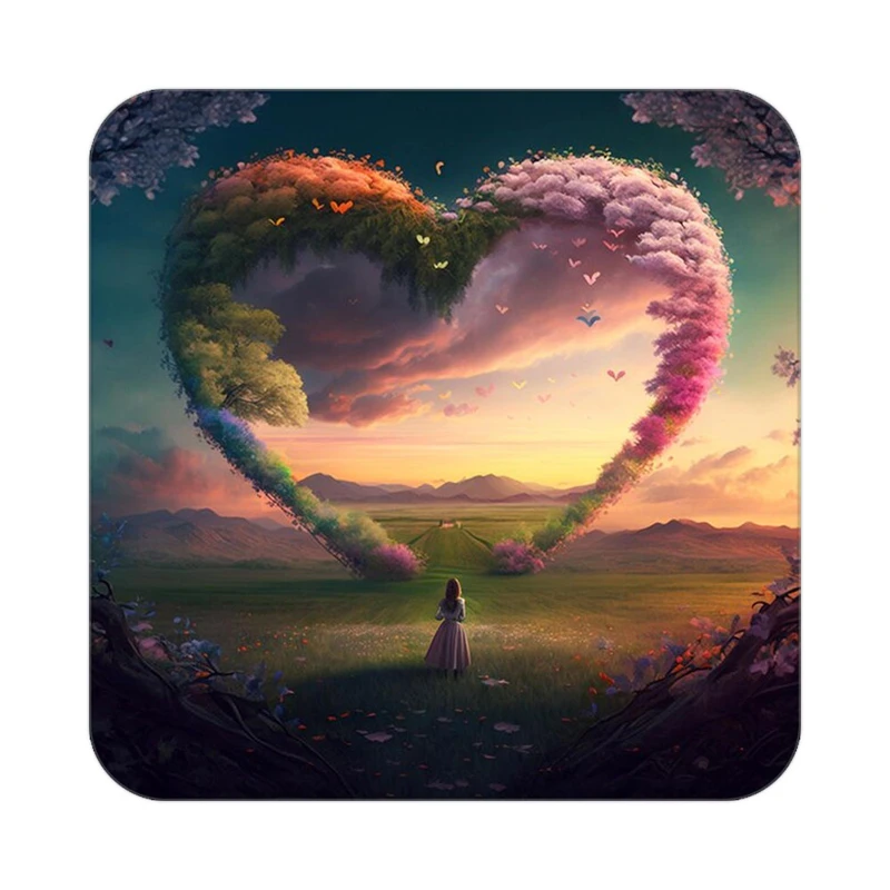 زیر لیوانی کاکتی مدل عاشقانه کد mp12770