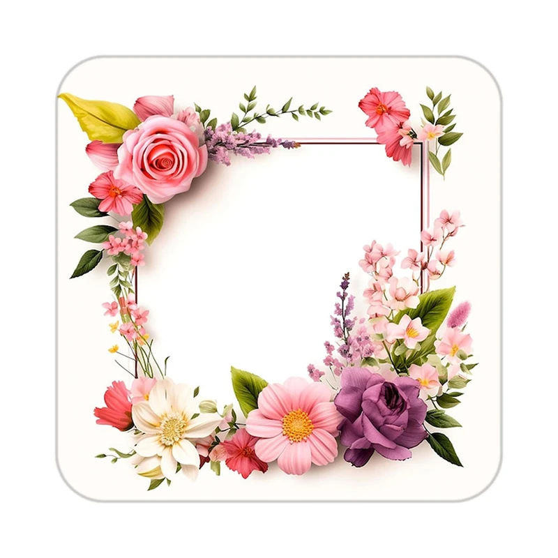 زیر لیوانی کاکتی طرح گل مدل mp18846