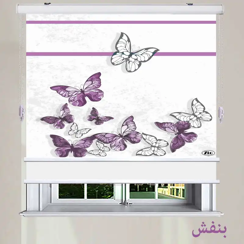 پرده زبرا مدل TD-4سایز 150x280 سانتی متر
