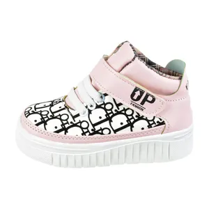 نیم بوت دخترانه مدل تایسز بندی برچسبی PK.3631