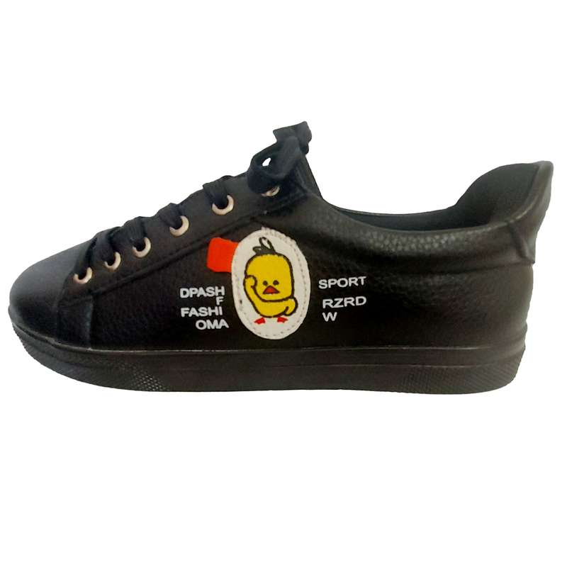 کفش روزمره زنانه طرح جوجه رنگ مشکی