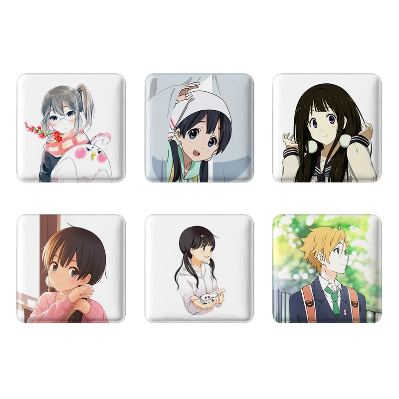 مگنت خندالو طرح انیمه فروشگاه تاماکو Tamako Market کد 1378A مجموعه 6 عددی