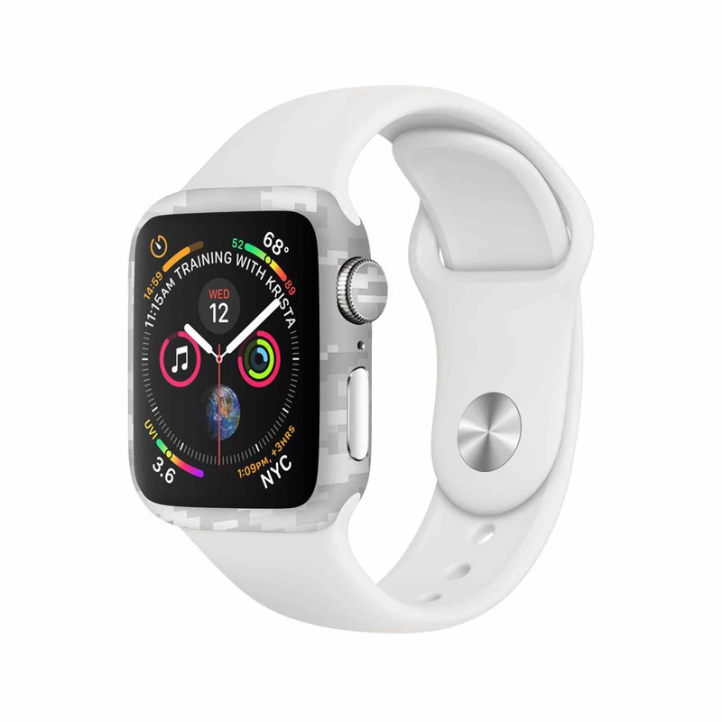 برچسب ماهوت طرح Army_Snow_Pixel مناسب برای اپل واچ Watch 4 44mm