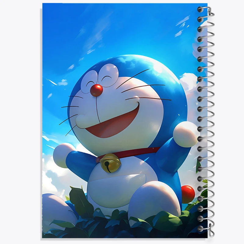دفتر ژورنال نویسی 50 برگ خندالو مدل نقطه ای طرح انیمه دورایمون (Doraemon) کد F6044