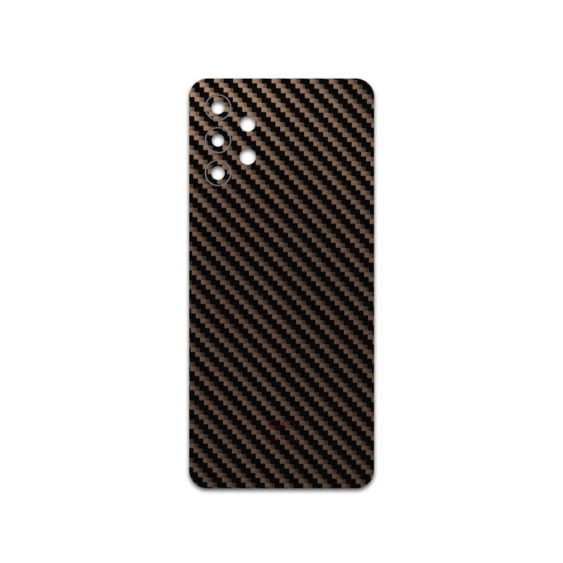 برچسب پوششی ماهوت مدل Glossy-Brown-Fiber مناسب برای گوشی موبایل سامسونگ Galaxy M32 5G