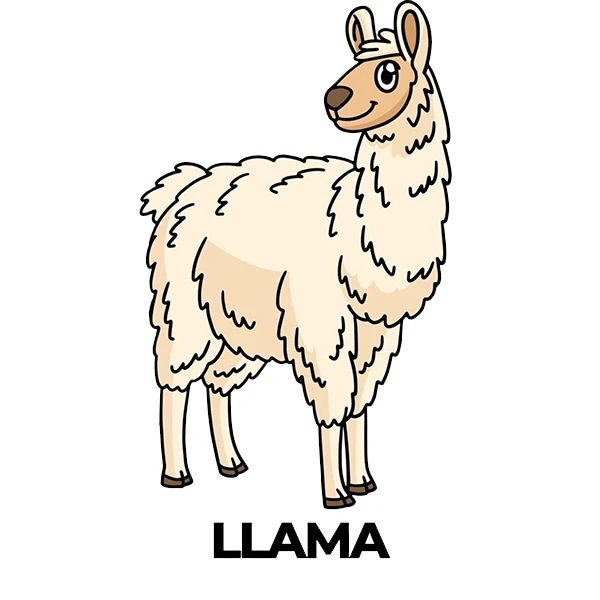 استیکر پارچه و لباس پاد آفرین طرح لاما کد 3071