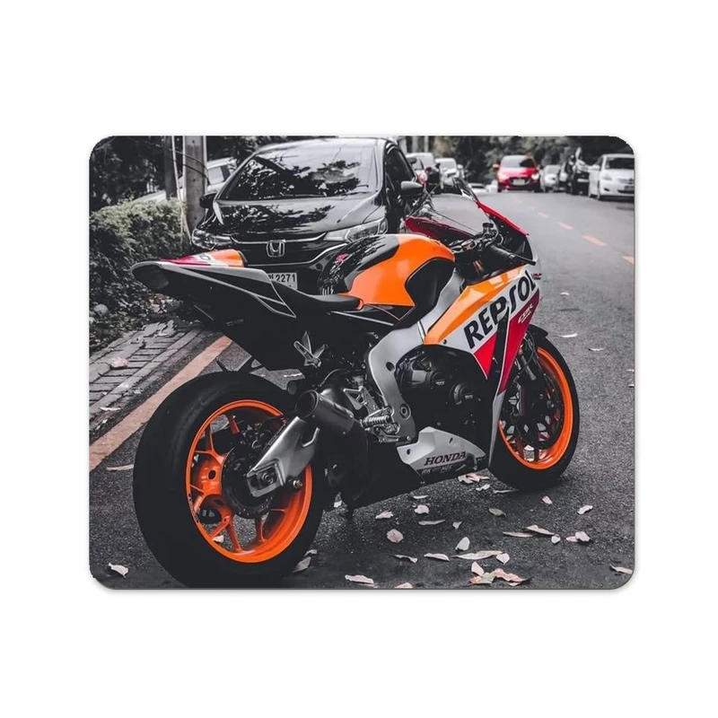 ماوس پد پاد آفرین طرح موتورسیکلت سنگین کد 427 سایز 19*24 سانتی متر