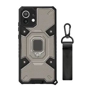 Harsh Mi case cover suitable for Xiaomi Mi 11 mobile phone with hanging strap