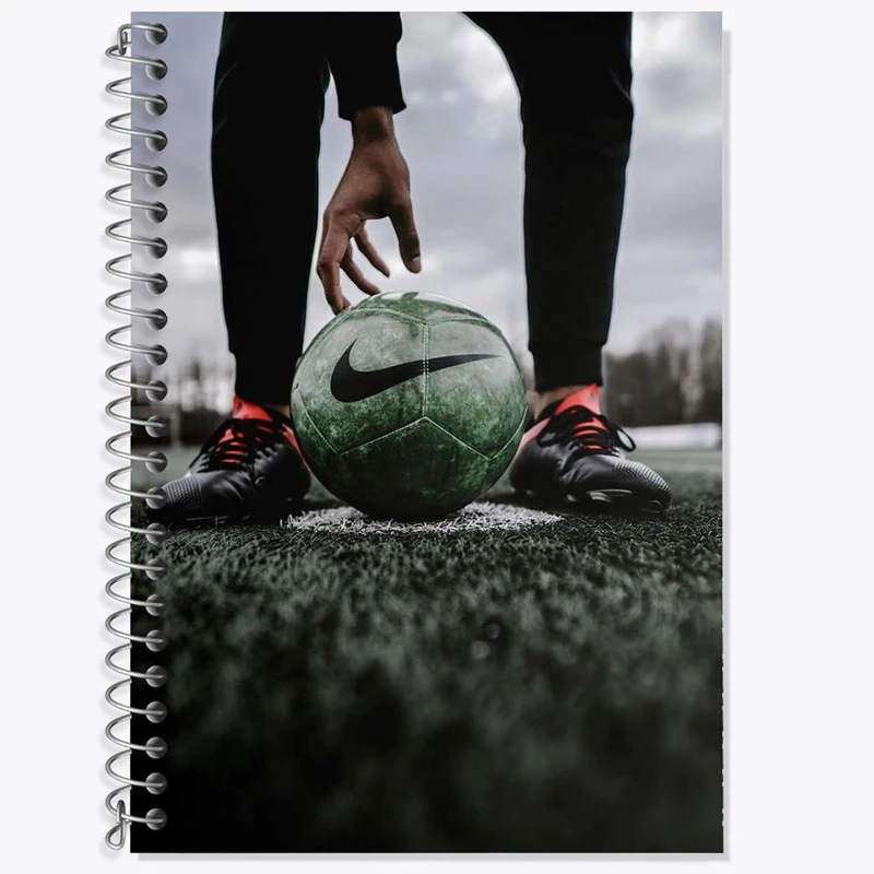 دفتر زبان 50 برگ خندالو مدل سه خط طرح فوتبال Football کد 25958