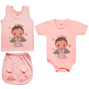 ست 3 تکه لباس نوزادی کارانس مدل PRSZS-3200