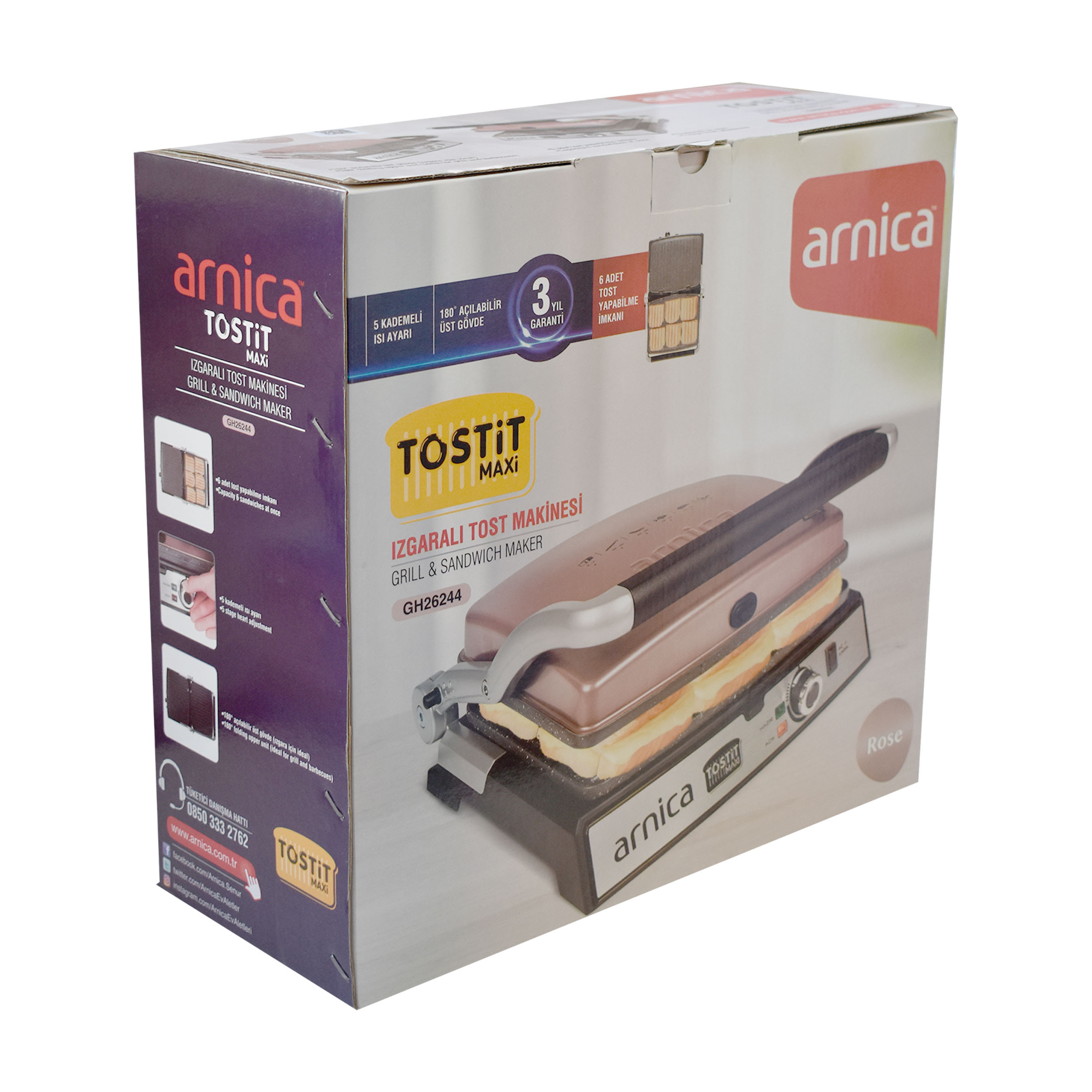 ساندویچ ساز آرنیکا مدل TOSTIT MAXI ساندویچ ساز آرنیکا مدل TOSTIT MAXI