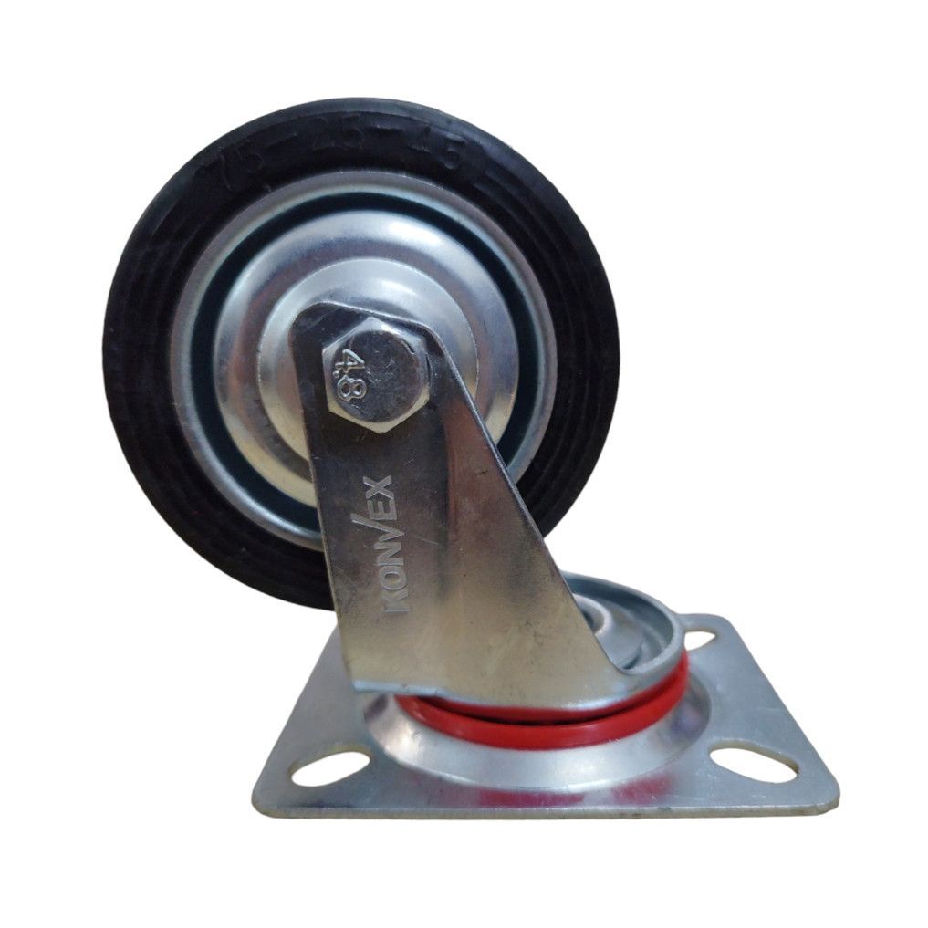 چرخ کفیدار کنوکس مدل TS-75MM کد 3/4 چرخ کفیدار کنوکس مدل TS-75MM کد 3/4