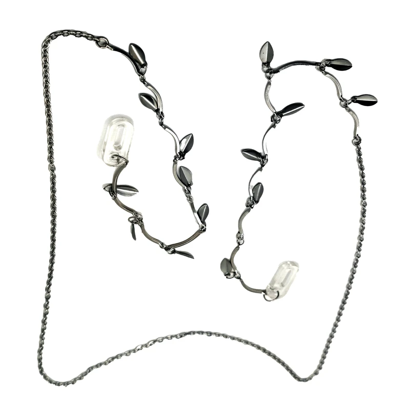 بند عینک استیل  زنانه مدل زنجیری کد 9865