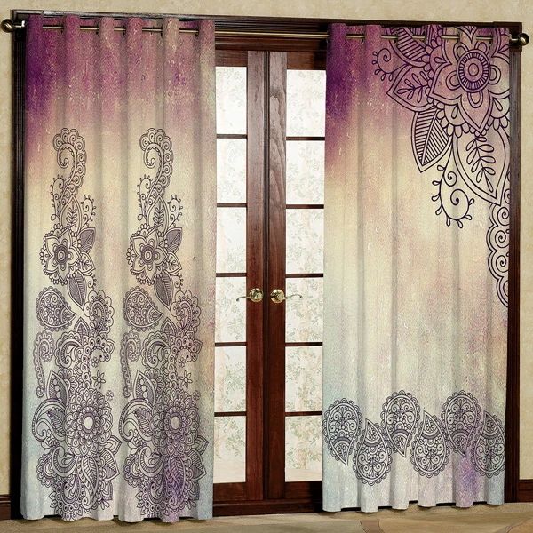 پرده مدل مخمل پانچی کد 6335 سایز 280x140 سانتی متر