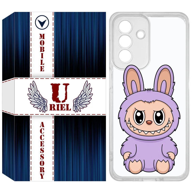 کاور یوریل مدل Clear کد 130 طرح لبوبو Labubu مناسب برای گوشی موبایل سامسونگ Galaxy A36