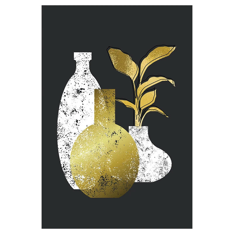 فرش پارچه‌ای مدل فرشینه طرح مینیمال گلدان کد AR3059785