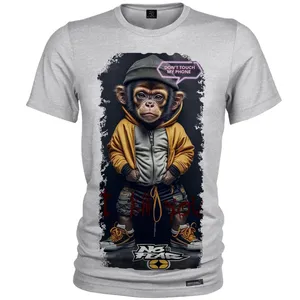 تی شرت آستین کوتاه مردانه 27 مدل Monkey Gang کد MH1209
