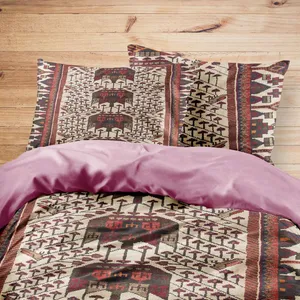 سرویس روتختی مدوپد طرح فرش ساوه مدل C-Saveh04 یک نفره 4 تکه