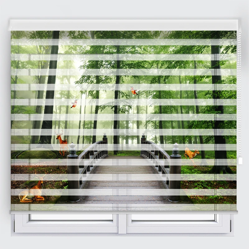 پرده زبرا مدل TD-64 سایز 200x180 سانتی متر