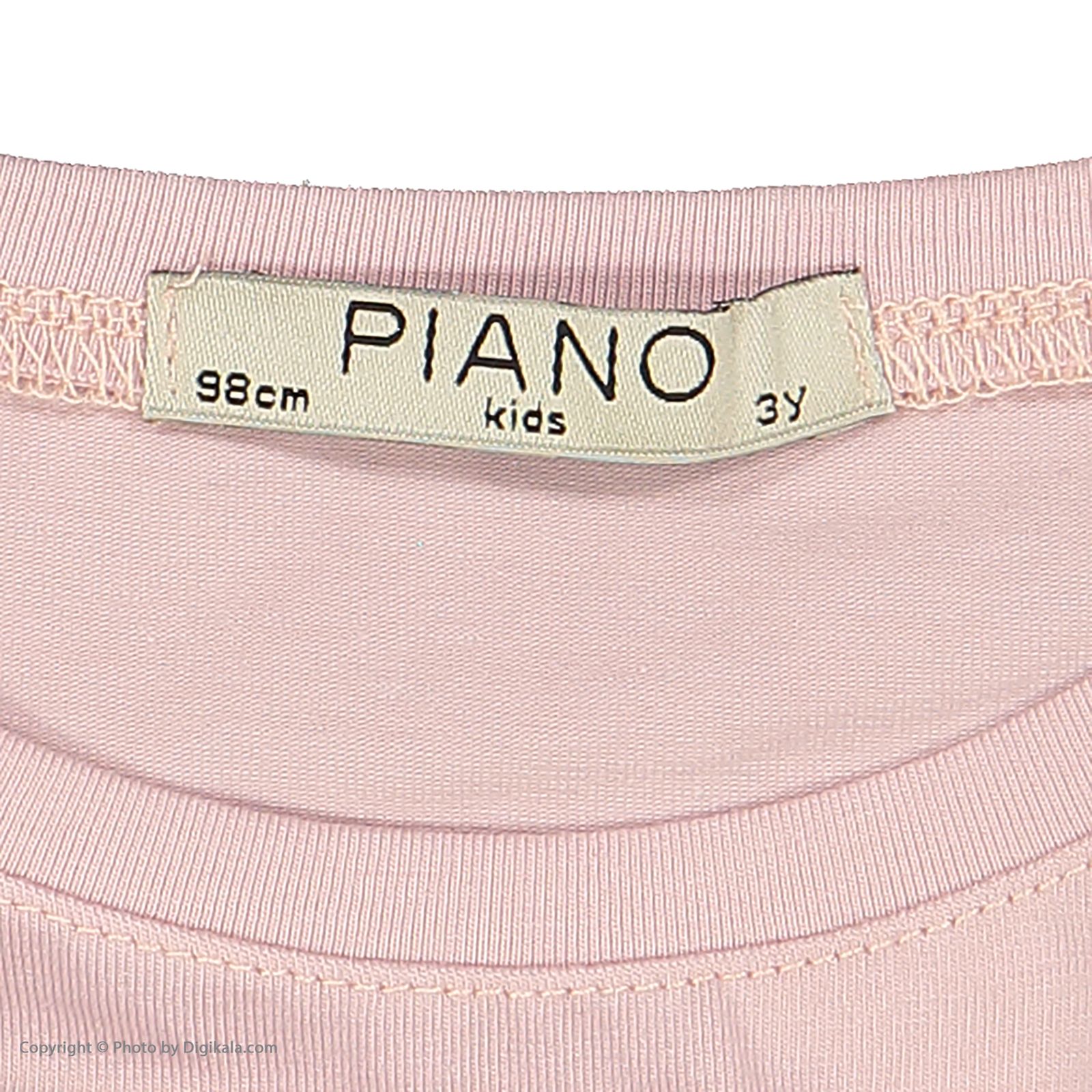 تی شرت دخترانه پیانو مدل 1820-82 -  - 5