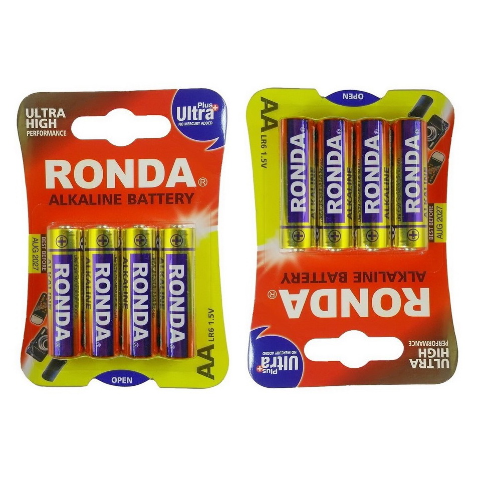  باتری قلمی روندا مدل Ultra Plus بسته 8 عددی
