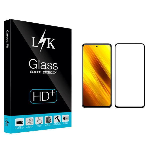محافظ صفحه نمایش ال کی مدل Hard glass مناسب برای گوشی موبایل شیائومی Poco X3 Pro