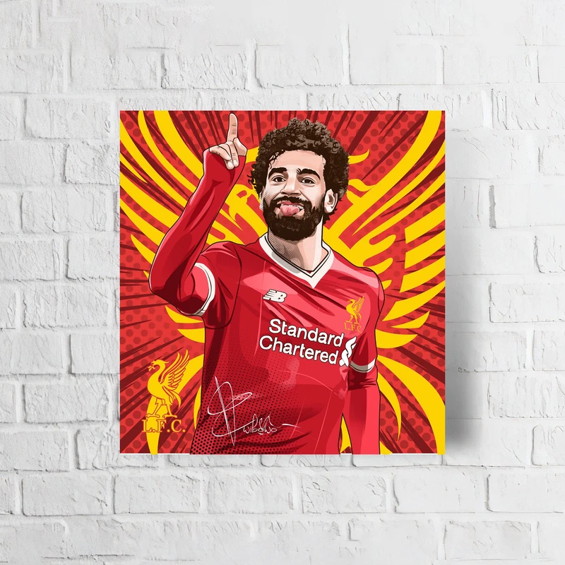 تابلو شاسی طرح  پوستر ورزشی مدل محمد صلاح کد FS48