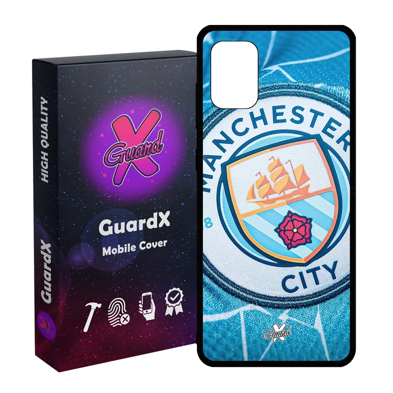 کاور گارد ایکس طرح منچستر سیتی مدل Glass10450 مناسب برای گوشی موبایل سامسونگ Galaxy A31