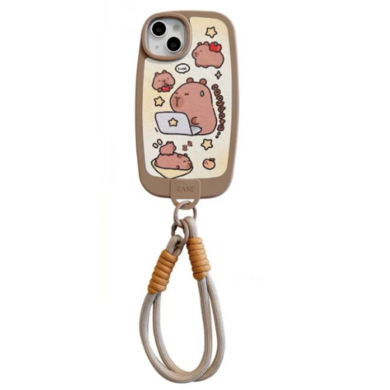 کاور مدل خرس کد 01 مناسب برای گوشی موبایل اپل iPhone 11 به همراه بندآویز