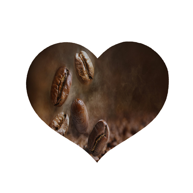 پادری مدل قلب طرح قهوه کد 5004 سایز 90x90 سانتی متر
