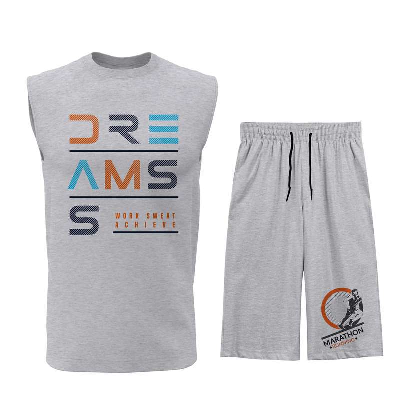 ست تاپ و شلوارک مردانه مدل M070G