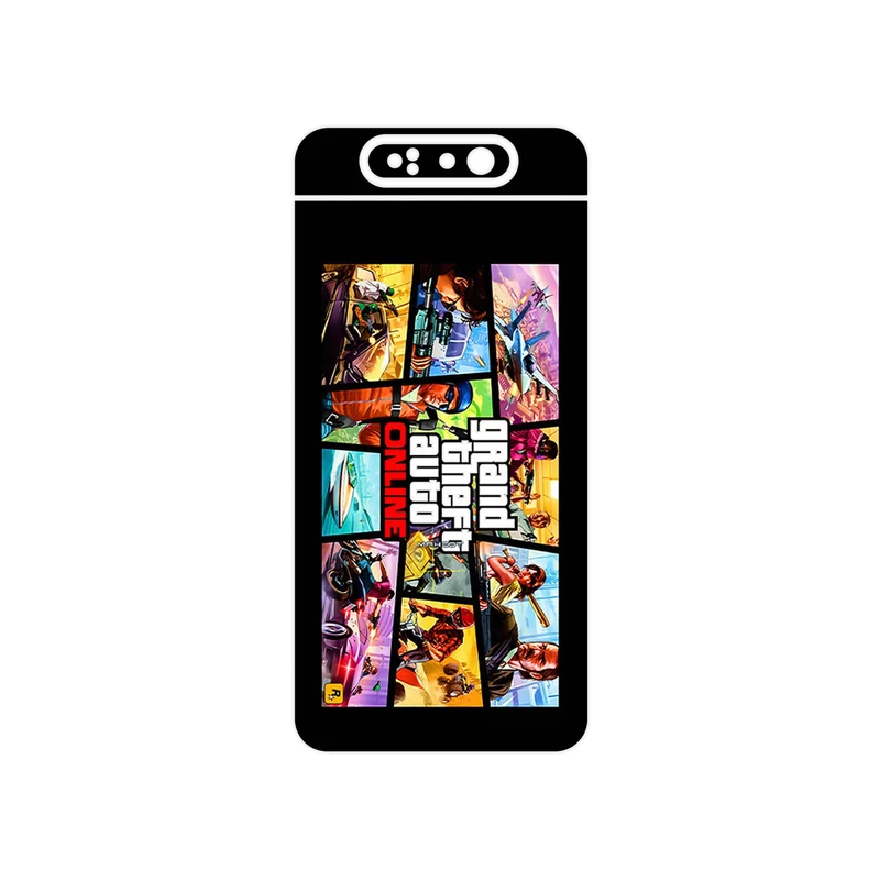برچسب پوششی ماهوت مدل GTA Online Game Series مناسب برای گوشی موبایل سامسونگ Galaxy A80