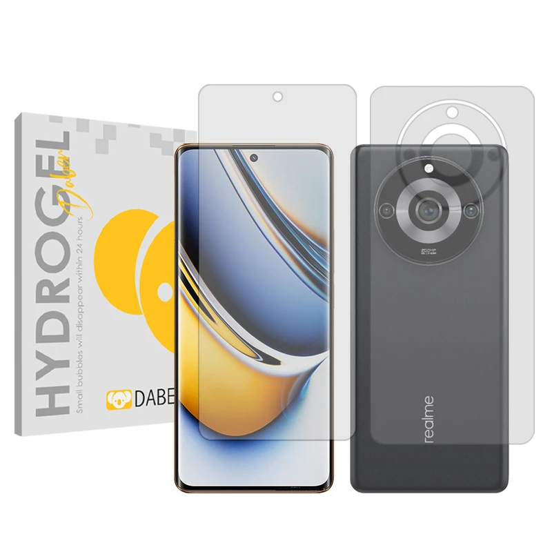 محافظ صفحه نمایش شفاف دبن مدل Tough مناسب برای گوشی موبایل ریلمی 11 Pro Plus به همراه محافظ پشت گوشی