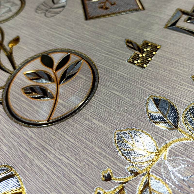 سفره 6 نفره مدل پشت نخی گلد کد A100-T150