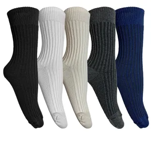 جوراب ساق بلند مردانه تن پوش هنگامه مدل کبریتی مجموعه 5 عددی