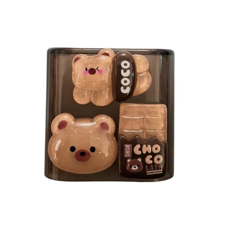 محافظ شارژر دیواری طرح خرس مدل MU4 مناسب برای شارژر اپل و شیائومی 18 وات دو پین