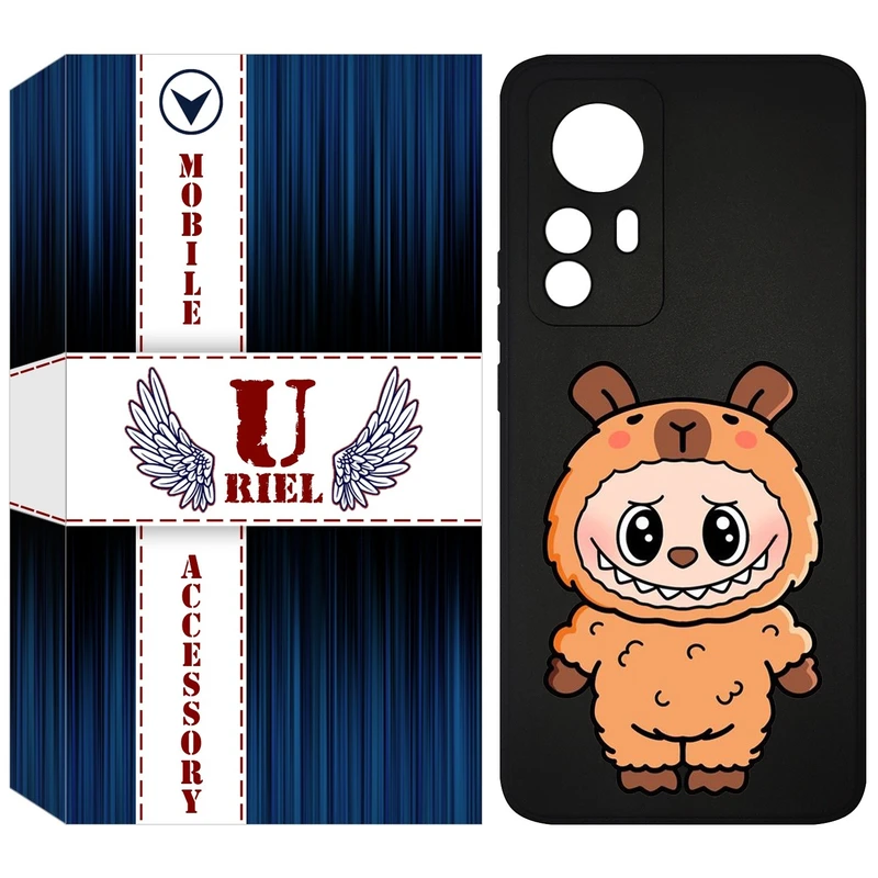 کاور یوریل قاب مدل KSH کد 110 طرح عروسک لبوبو مناسب برای گوشی موبایل شیائومی 12T Pro / Redmi K50 Ultra