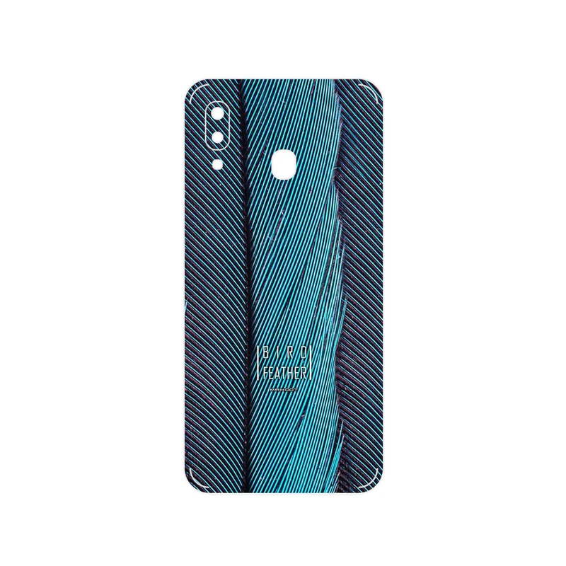 برچسب پوششی ماهوت مدل Turquoise feathers مناسب برای گوشی موبایل سامسونگ Galaxy A20e