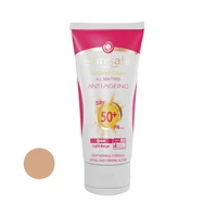 کرم ضدآفتاب و ضدچروک رنگی سانسیف مدل SPF50 مناسب انواع پوست، حجم 50 میلیلیتر
