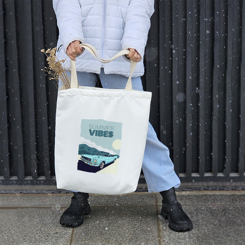 ساک خرید خندالو مدل Summer Vibes کد H1643