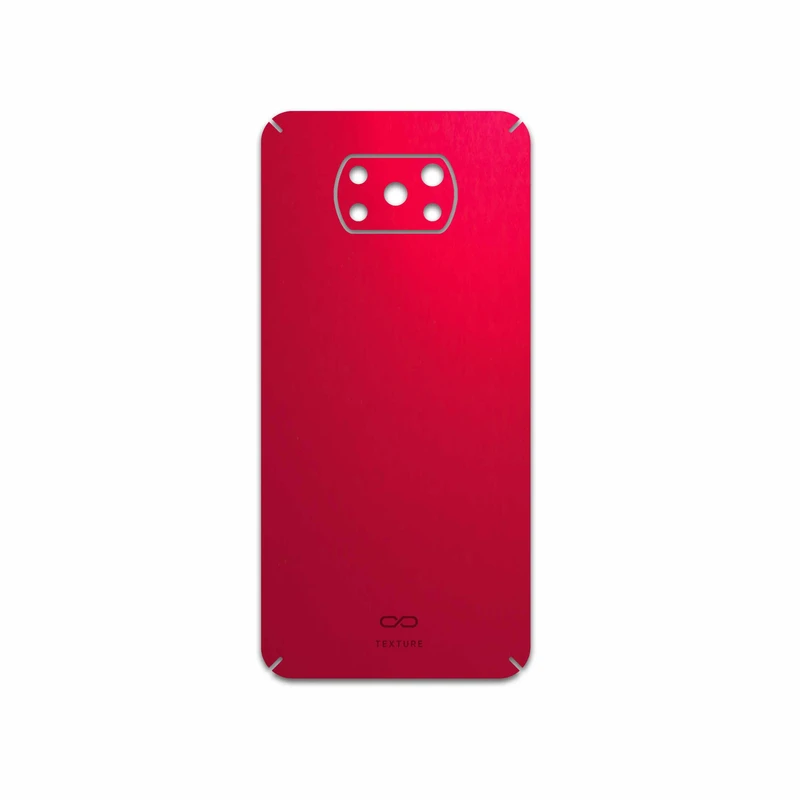 برچسب پوششی ماهوت مدل Matte-Warm-Red مناسب برای گوشی موبایل شیائومی Poco X3 Pro