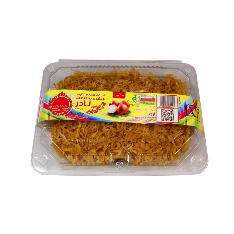 پیاز سرخ شده خلالی صنایع غذایی سفره سلامت نادر - 300 گرم