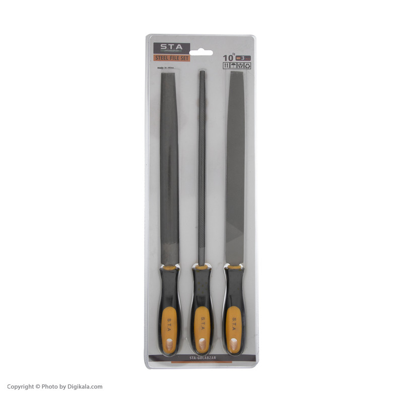 مجموعه 3 عددی سوهان فلز اس تی ای مدل E235