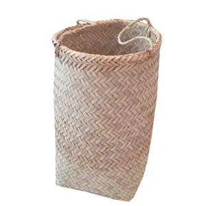سبد حصیری مدل استوانه ای کد 25-40