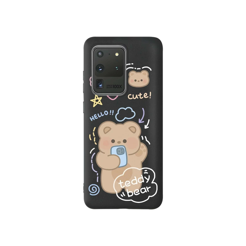 کاور قاب گارد طرح خرس بیر دخترونه کد f8115 مناسب برای گوشی موبایل سامسونگ Galaxy S20 Ultra